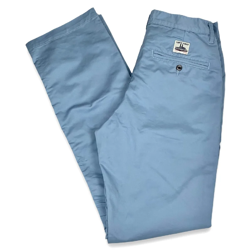Men's Pants with Hidden PocketsLt Blue Japanese Solotex poly/cotton twill Work Uniform Chino