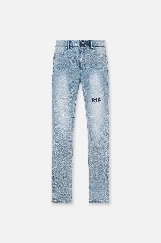 Men's Elastic-Waisted Pants for Easy MovementCLAYTON SKINNY JEAN | LIGHT WASH FADED
