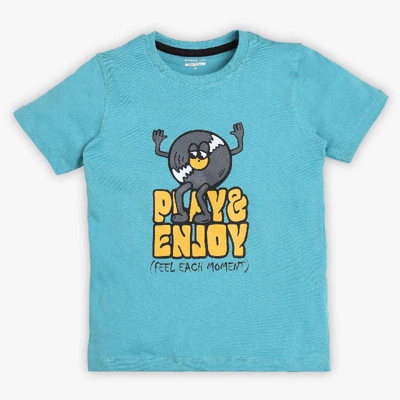 Men's Shirts with Abstract DesignsBoys Regular Fit Graphic T-Shirt