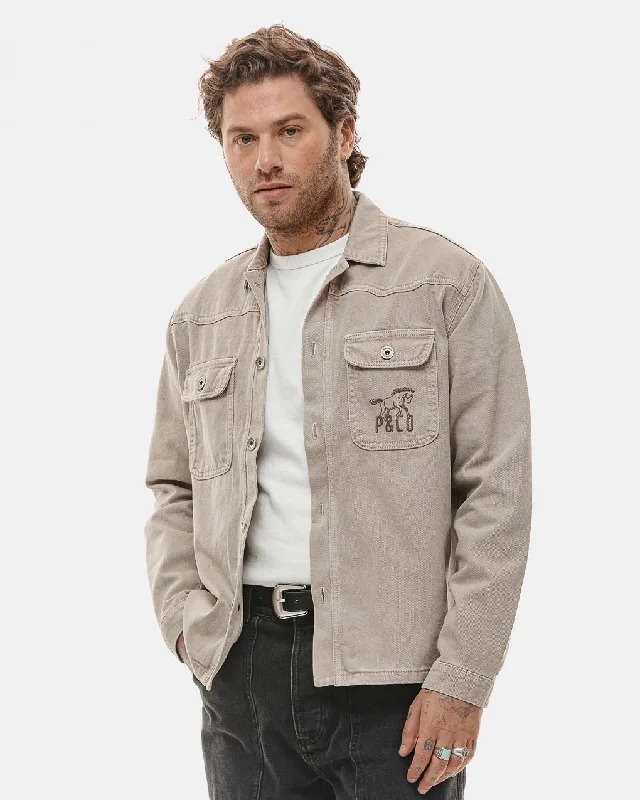 Men's Slim-Fit Shirts for a Flattering ShapeBronco Overshirt - Vintage Smoke