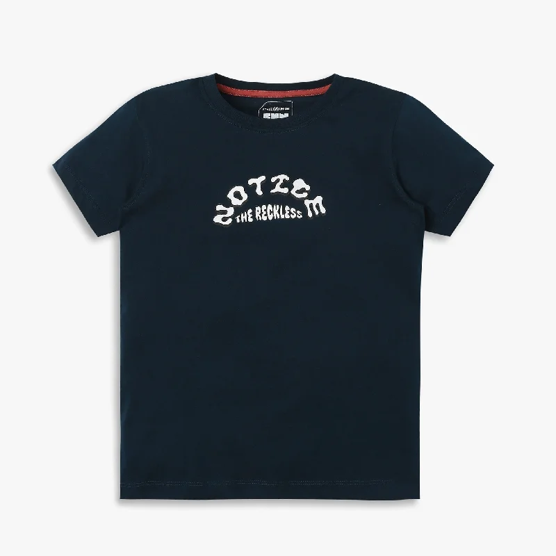 Men's Shirts with Graphic PrintsBoys Regular Fit Printed T-Shirt