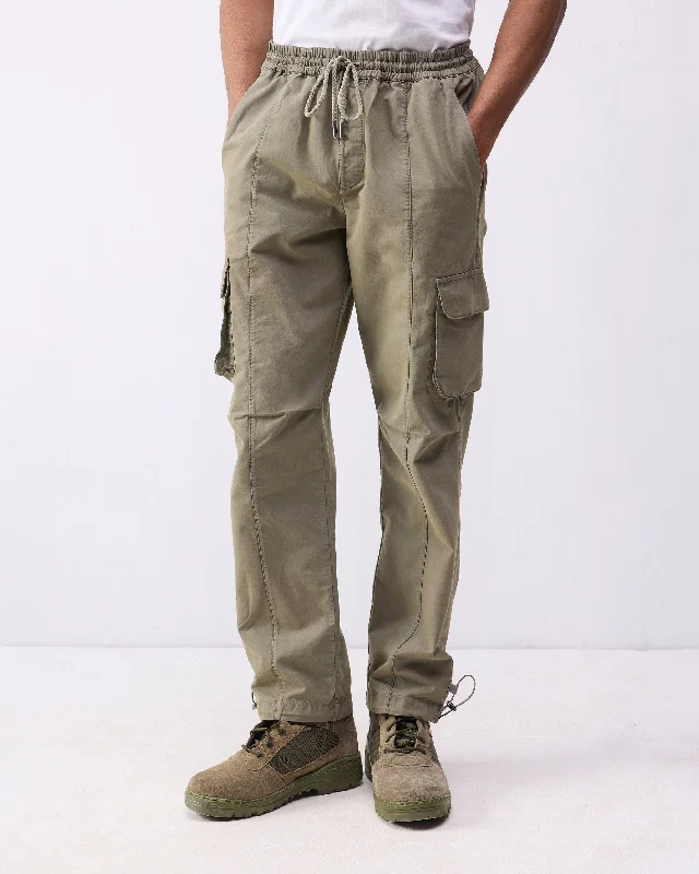 Men's Corduroy Pants for FallSafar Cargo - Olive