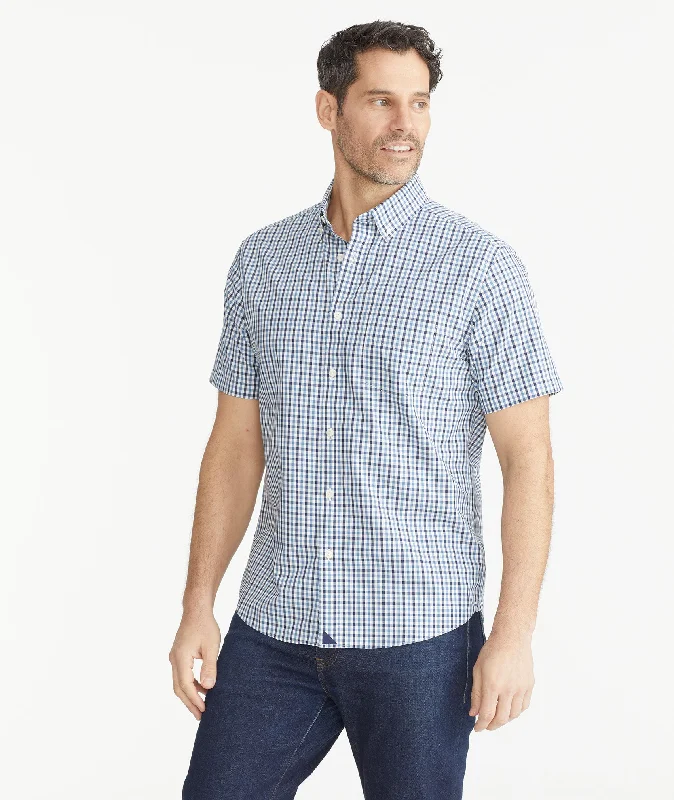 Men's Striped Long-Sleeve Shirts for a Maritime FeelWrinkle-Free Short-Sleeve Melvald Shirt - FINAL SALE
