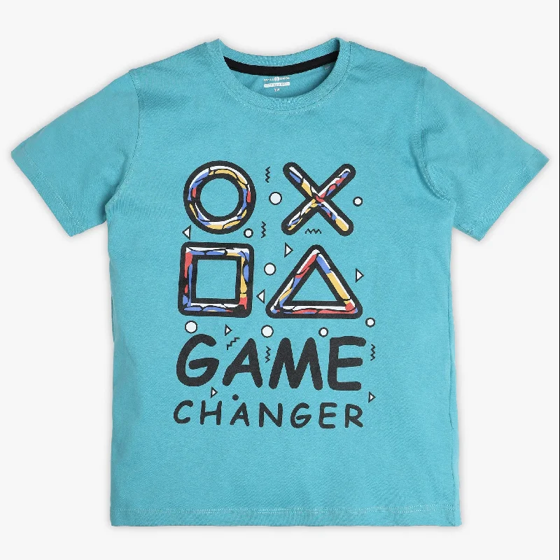 Men's Shirts with Spread CollarsBoys Regular Fit Graphic T-Shirt