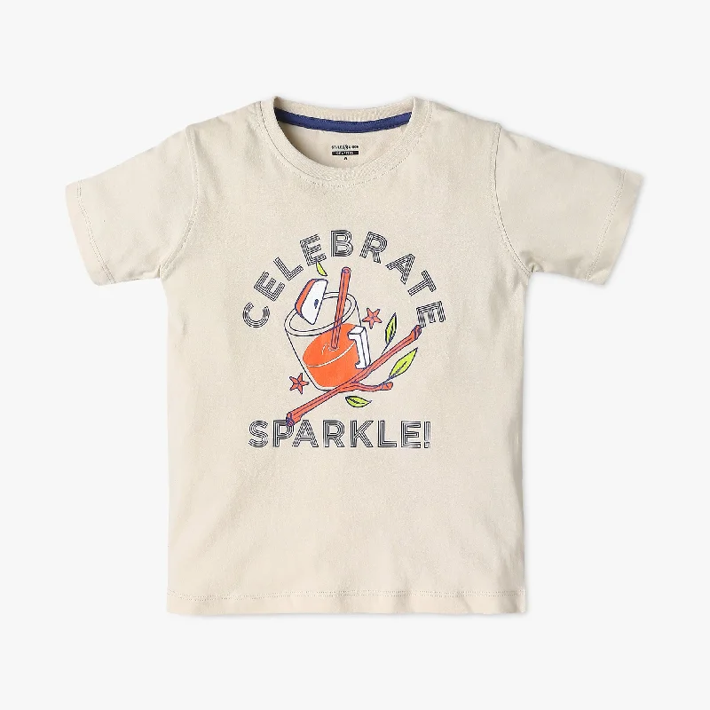 Men's Shirts with Hidden PocketsBoy's Regular Fit Graphic T-Shirt