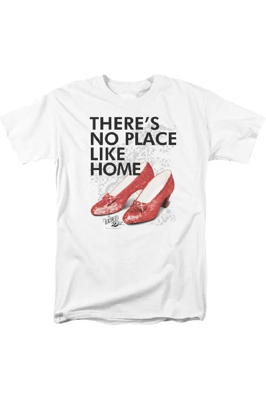 Men's Shirts with Roll-Up SleevesWizard Of Oz No Place Like Home Short Sleeve Adult Tee / T-Shirt