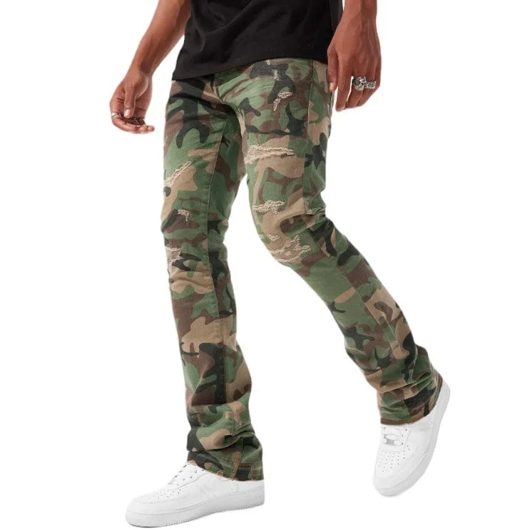 Comfortable Men's JoggersJordan Craig Martin Stacked Tribeca Twill Pants (Vintage Camo) JTF990RC