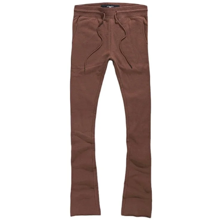 Men's Pants with Side PocketsJordan Craig Uptown Stacked Sweatpants (Chocolate) 8860L
