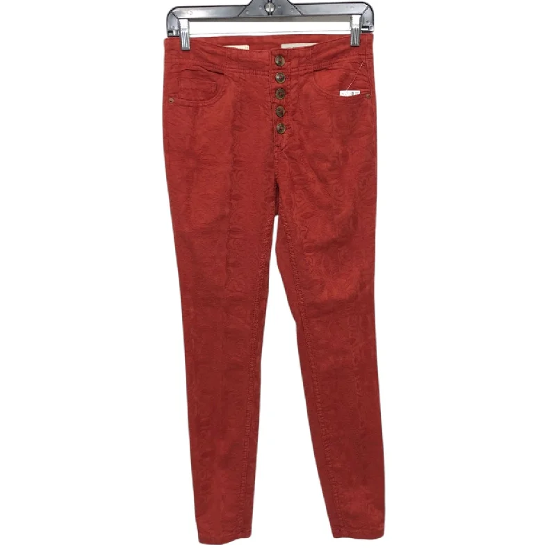 Dark Wash Men's JeansJeans Skinny By Pilcro In Orange, Size:4