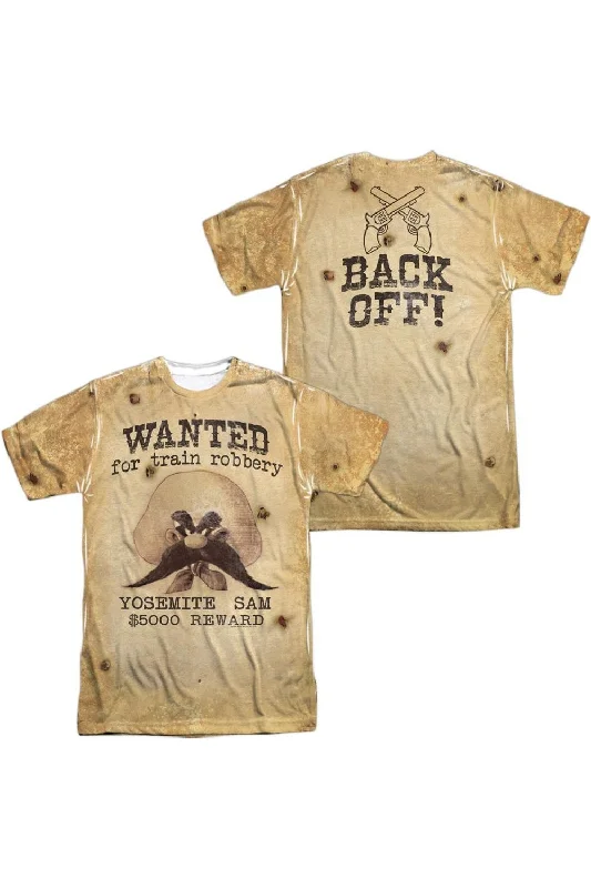 Breathable Men's Mesh TopsLooney Tunes Wanted (Front/Back Print) Short Sleeve Adult Poly Crew Tee / T-Shirt