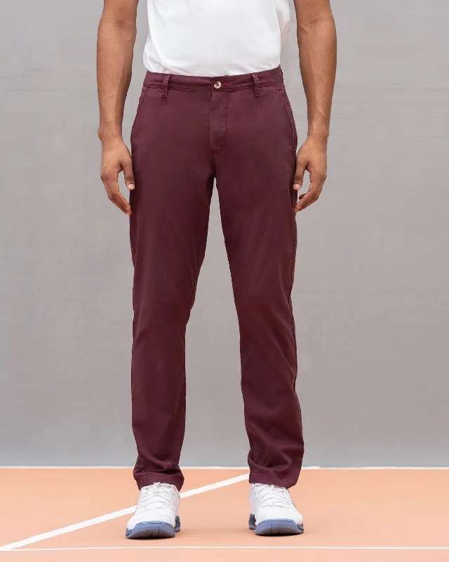 Men's Pants with Patch PocketsAce Golf Trousers - Magenta