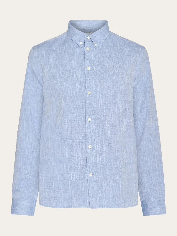 Men's Neutral-Tone Shirts for Versatile StylingCustom fit linen shirt - Moonlight Blue