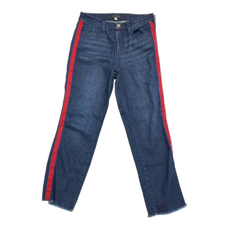 Men's Jeans with Fashionable RipsJeans Straight By Halogen In Blue Denim, Size:6
