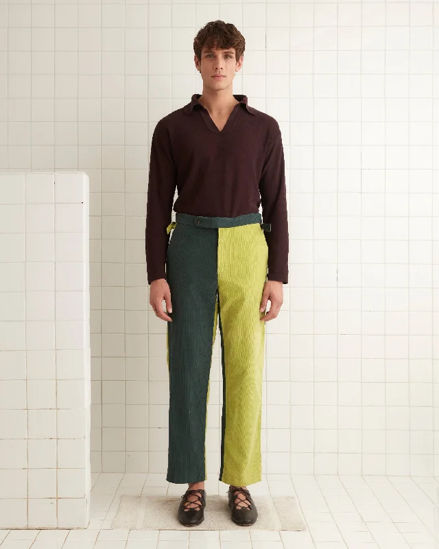 Men's Pants with Wrinkle-Resistant FabricDuo Cord Trousers