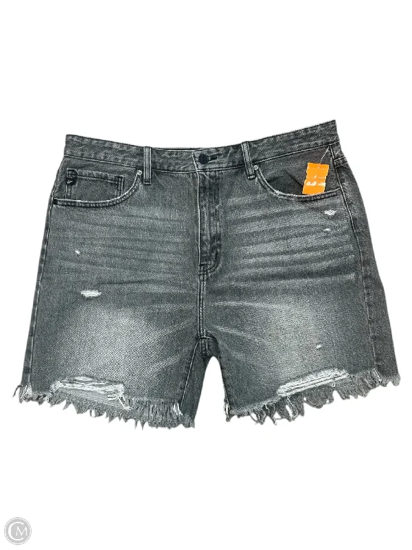 Men's Pants with Hidden PocketsShorts By Kancan In Black Denim, Size: 16