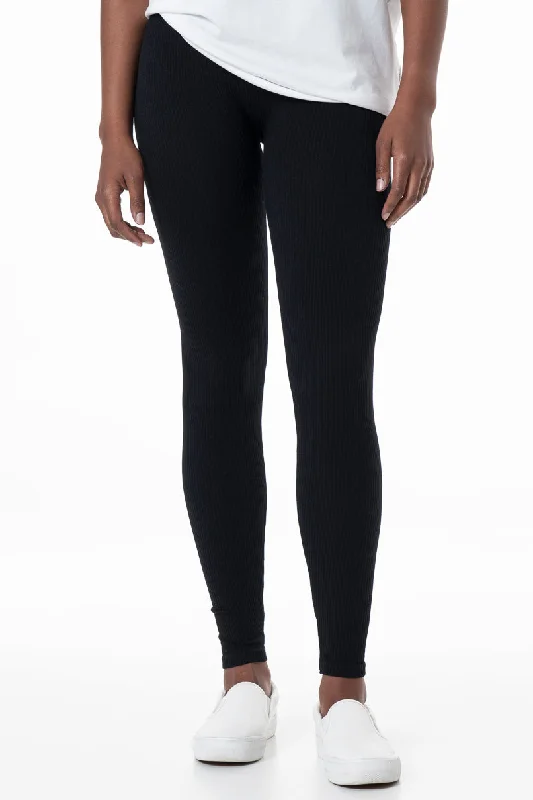 Men's Pants with Stain-Resistant TreatmentRibbed Leggings _ 156542 _ Black