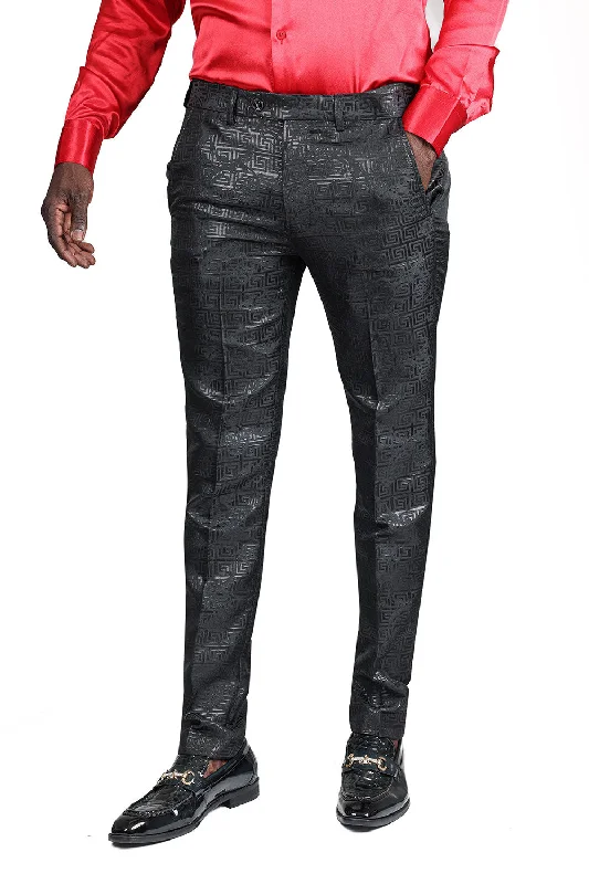Men's Pants with Welt PocketsFLORAL GREEK Pants