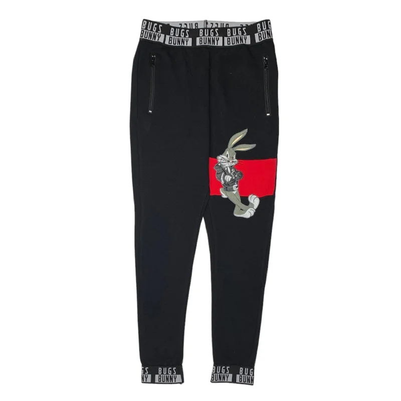 Men's Pants with Pleated FrontsLooney Tunes Bugs Jogger (Black) - LT40026