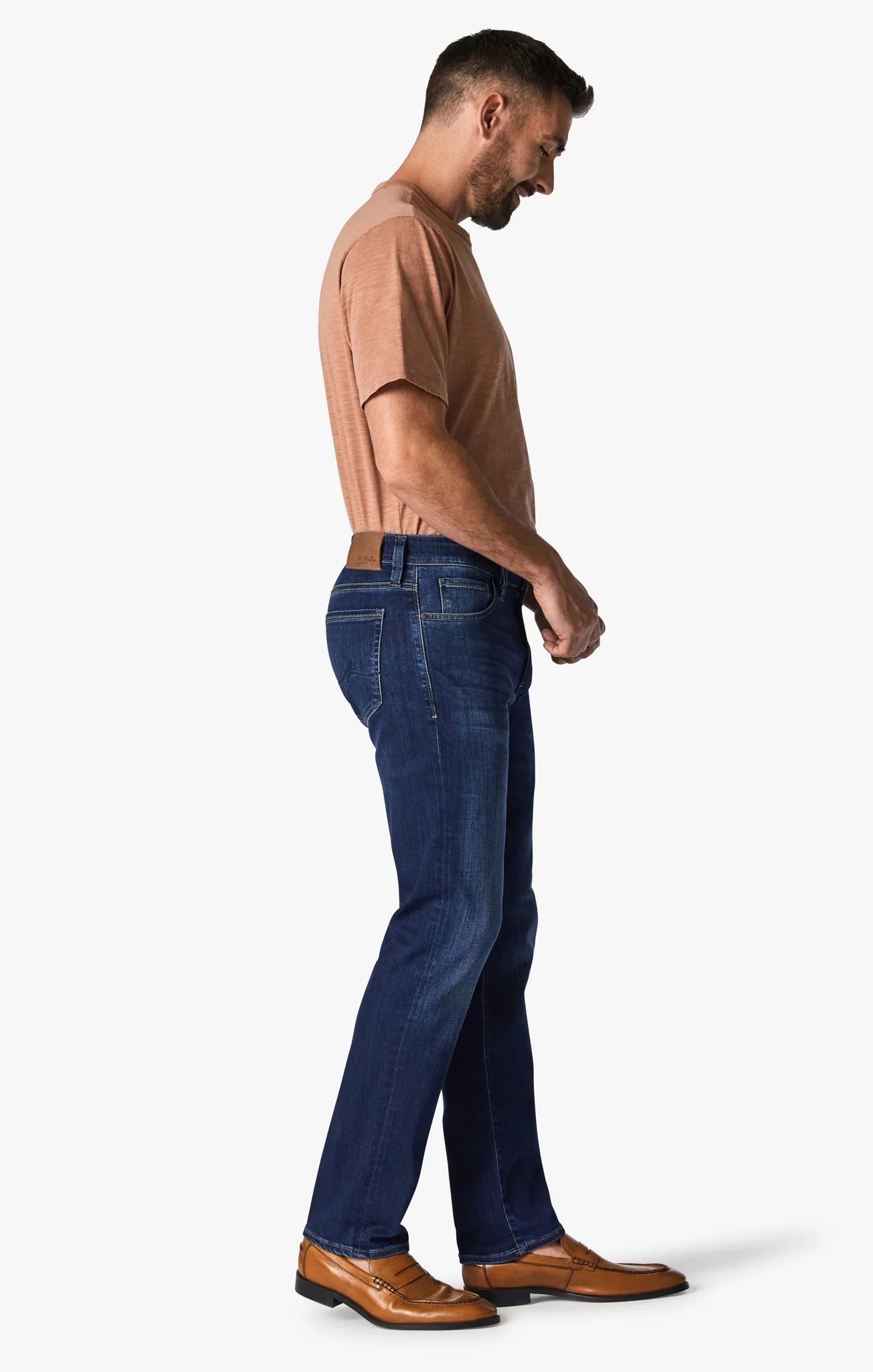 Men's Sports Pants for Active Lifestyles34 HERITAGE | Courage Straight Leg Jeans | Deep Tencel Urban