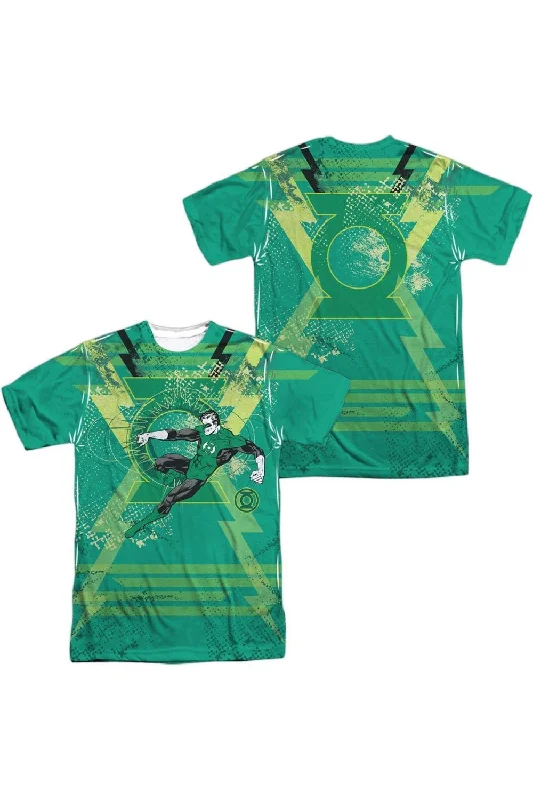 Men's Shirts with Animal PrintsGreen Lantern Wield The Logo (Front/Back Print) Short Sleeve Adult 100% Poly Crew Tee / T-Shirt