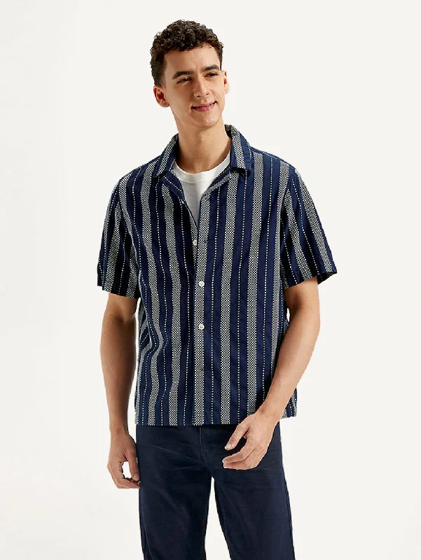 Layered Men's Henley ShirtsMen's Striped Relaxed Fit Shirt