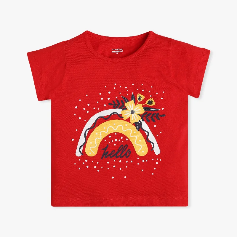 Men's Shirts with Snap ButtonsGirl's Regular Fit Graphic T-Shirt