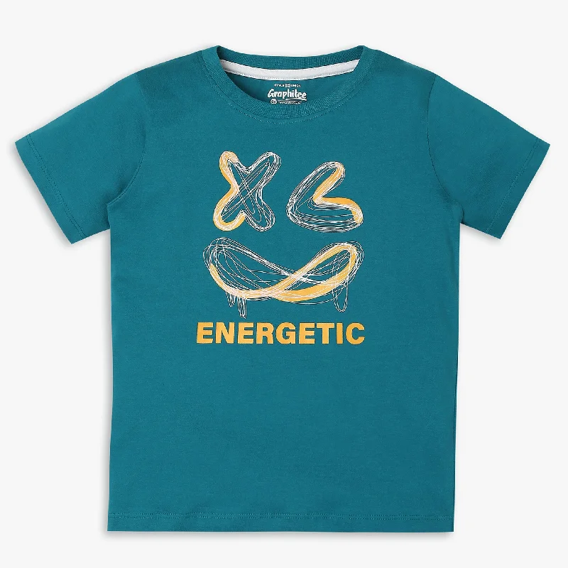 Classic Men's Button-Up ShirtsBoys Regular Fit Graphic T-Shirt