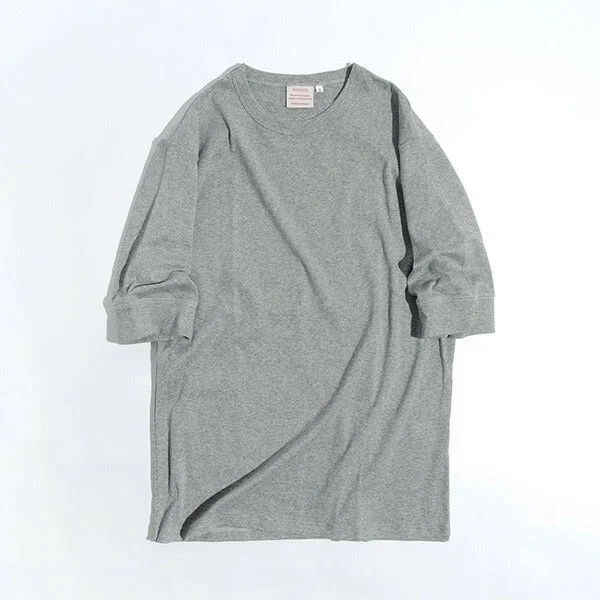 Men's Shirts with Spread CollarsROCOCO / Smooth Cotton Ribbed Crew T-Shirt