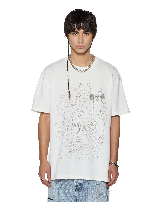Men's Shirts for Outdoor ActivitiesNOIZE BIGGIE SS TEE VINTAGE WHITE