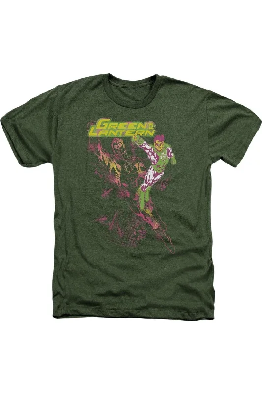 Men's Shirts with Button-Down CollarsGl Lantern Spray Adult Heather Tee / T-Shirt