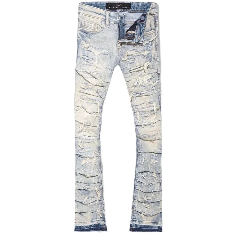 Men's Pants with Flap PocketsJordan Craig Martin Stacked Ripple Effect Denim (Antique) JTF1157