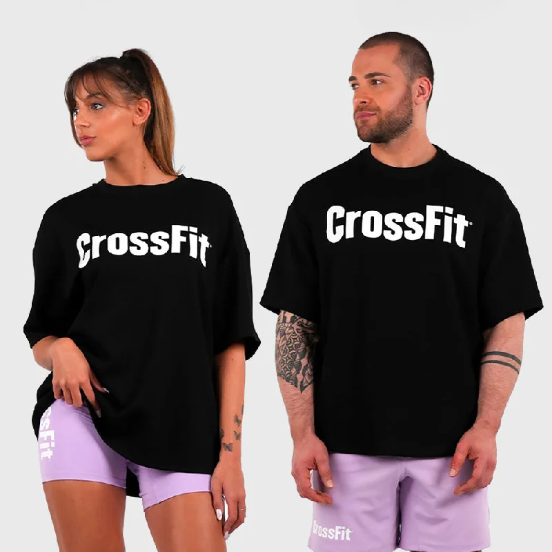 Men's Shirts with Striped PatternsNorthern Spirit - CROSSFIT® SMURF UNISEX OVERSIZED T-SHIRT - INK
