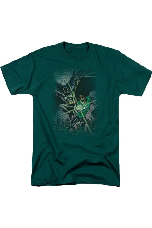 Men's Shirts with Striped PatternsJustice League of America Brave & Bold #1 Short Sleeve Adult Tee / T-Shirt