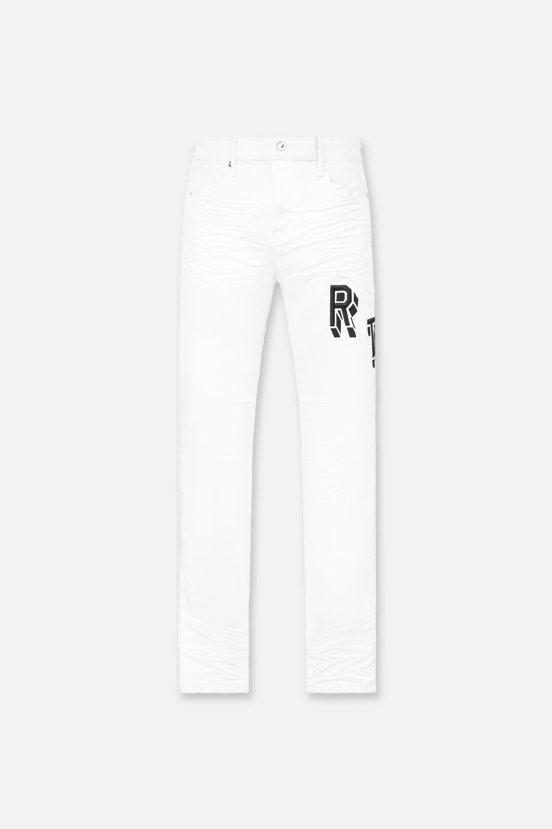 Men's Pants with Patchwork PatternsBRYANT SKINNY JEAN | WHITE COLLEGIATE