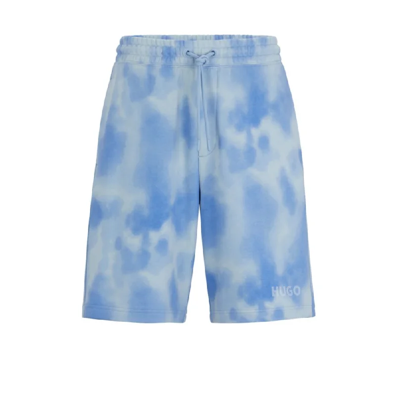 Men's Pants with Stretchable Fabric for FlexibilityRelaxed-fit shorts in cotton terry with seasonal print