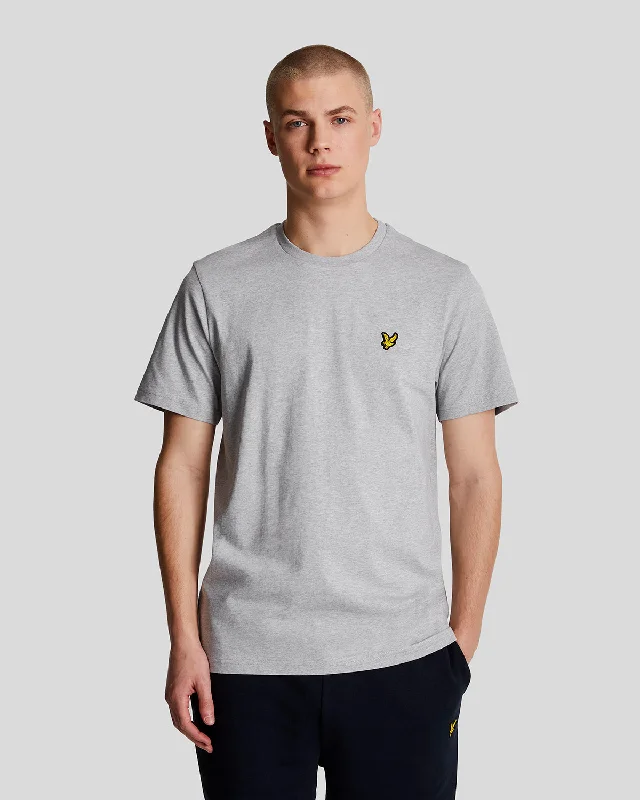 Men's Shirts with Patchwork PatternsPlain T-Shirt