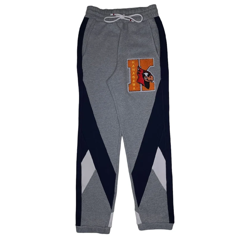 Men's Pants with Patch PocketsIro-Ochi Kanagawa Jogger (Grey/Navy) - 36118
