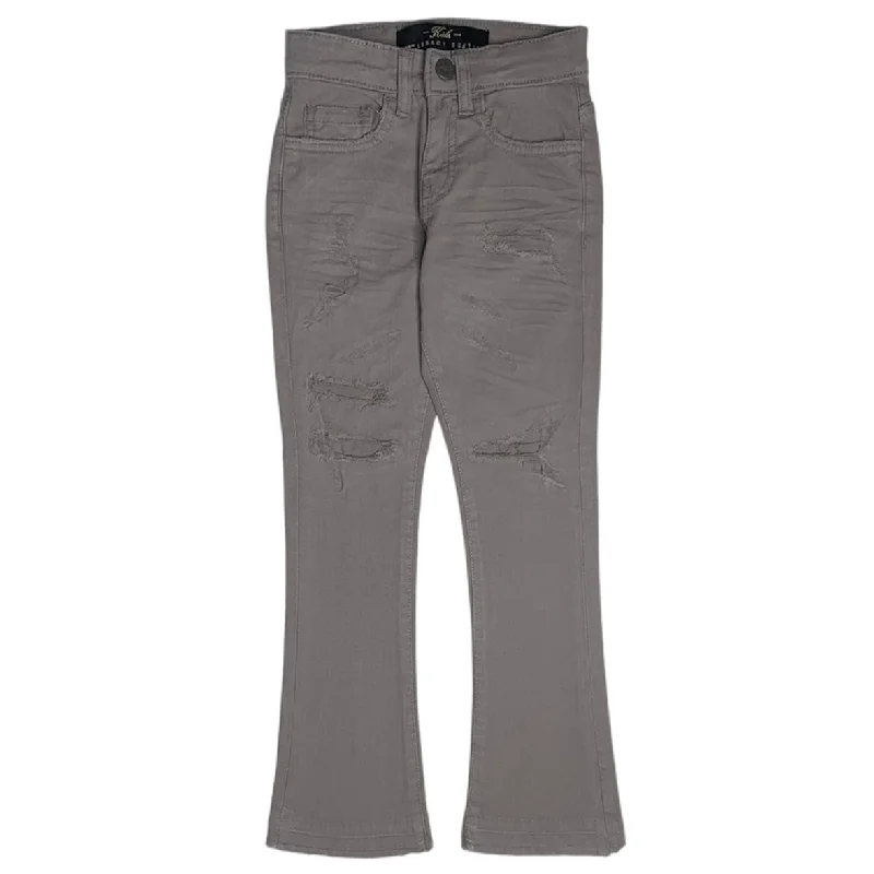 Warm Men's Fleece-Lined PantsKids Jordan Craig Martin Stacked Tribeca Twill Pants (Light Grey) JTF956RK