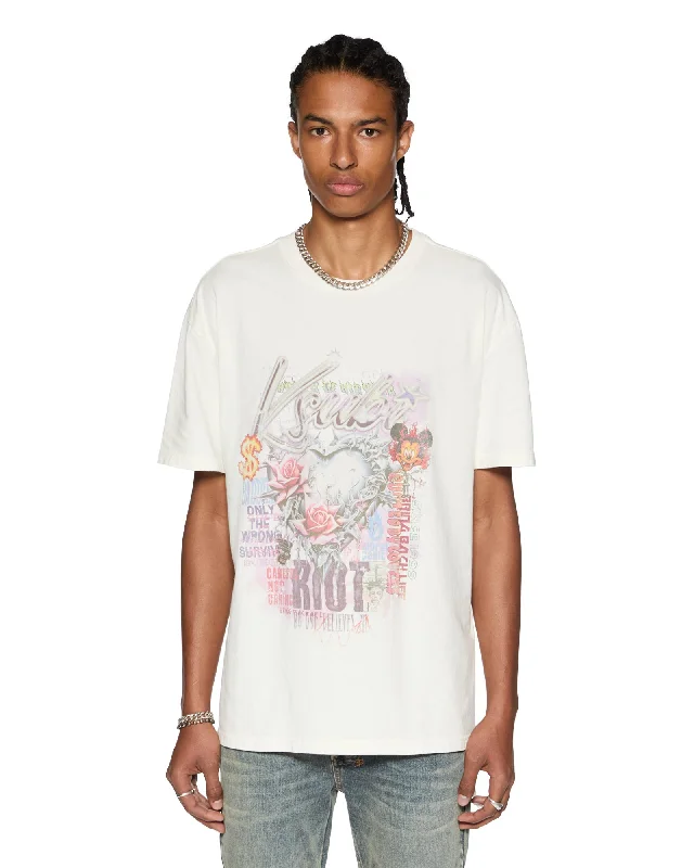 Patterned Men's Hawaiian ShirtsSKETCH BIGGIE SS TEE BONE