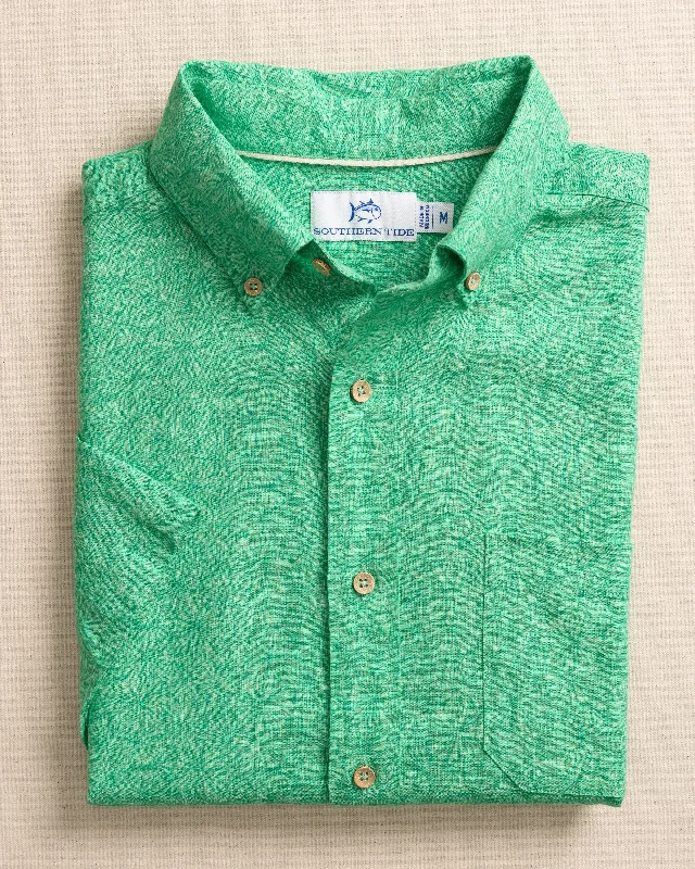 Men's Smart Casual Shirts for Business Casual SettingsBloomz Linen Rayon Short Sleeve Sport Shirt