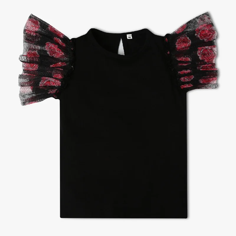 Breathable Men's Mesh TopsGirl's Regular Fit Solid T-Shirt