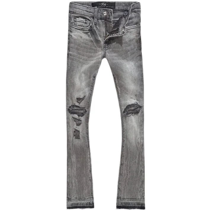 Men's Pants with Side PocketsJordan Craig Martin Stacked Attitude Stacked Denim (Smoked Grey) JTF1214