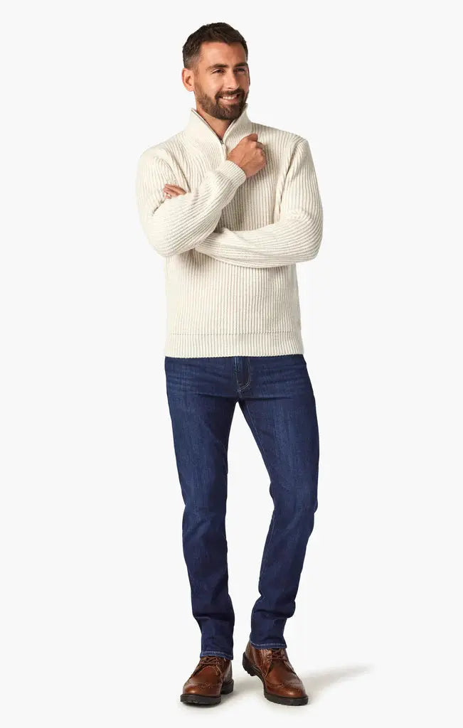 Durable Men's Work Pants34 HERITAGE | Courage Straight Leg Jeans | Dark Brushed Refined