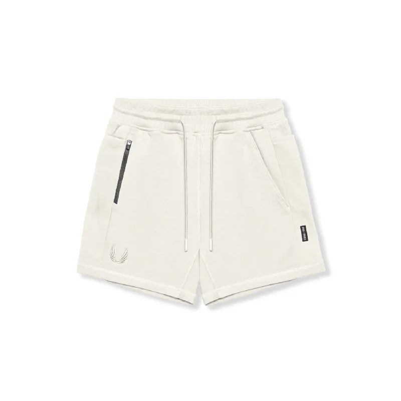 Men's Pants with Pleated Fronts0867. Tech-Terry™ Sidelock Sweat Short - Ivory Cream
