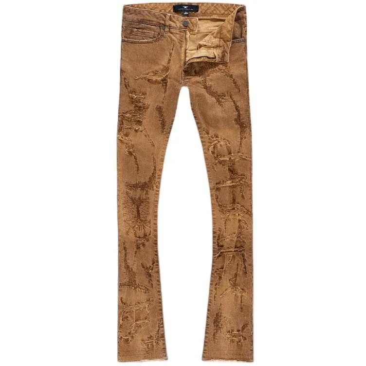 Men's Pants with Cargo PocketsJordan Craig Martin Stacked Santorini Denim (Wheat) JTF1178