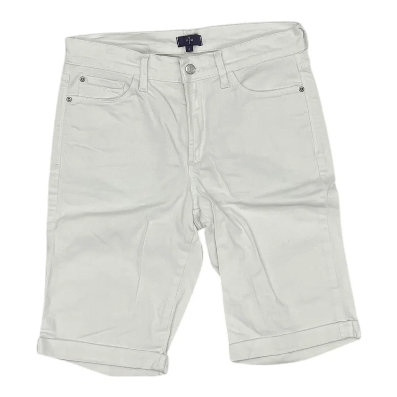 Authentic Raw Denim Men's JeansShorts By Not Your Daughters Jeans In White Denim, Size:6