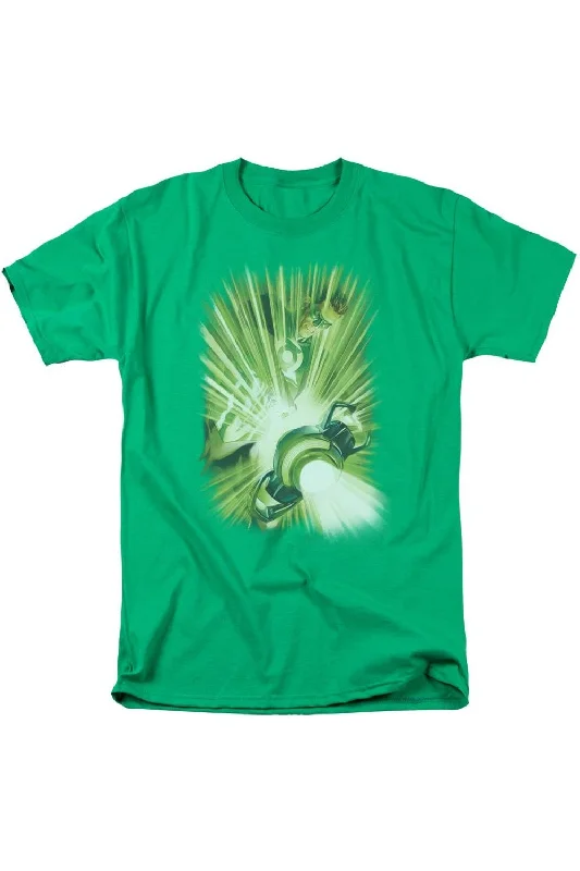Patterned Men's Hawaiian ShirtsGreen Lantern Lanterns Light Short Sleeve Adult Tee / T-Shirt