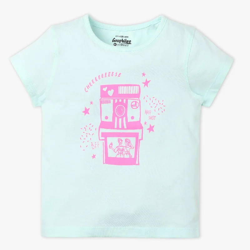 Men's Shirts with Hook-and-Loop ClosuresGirls Graphic Crew Neck Fun Playtime T-Shirt