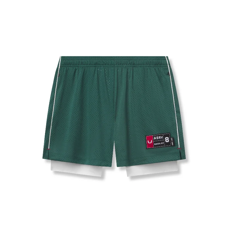 Men's Pants with Graphic Prints0991. Ion-Mesh 5" Liner Short - Forest Green