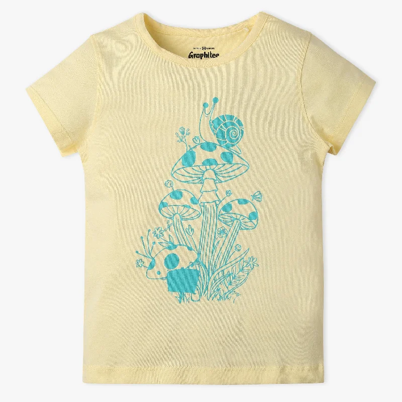 Warm Men's Fleece-Lined TopsGirls Graphic Crew Neck Fun Playtime T-Shirt